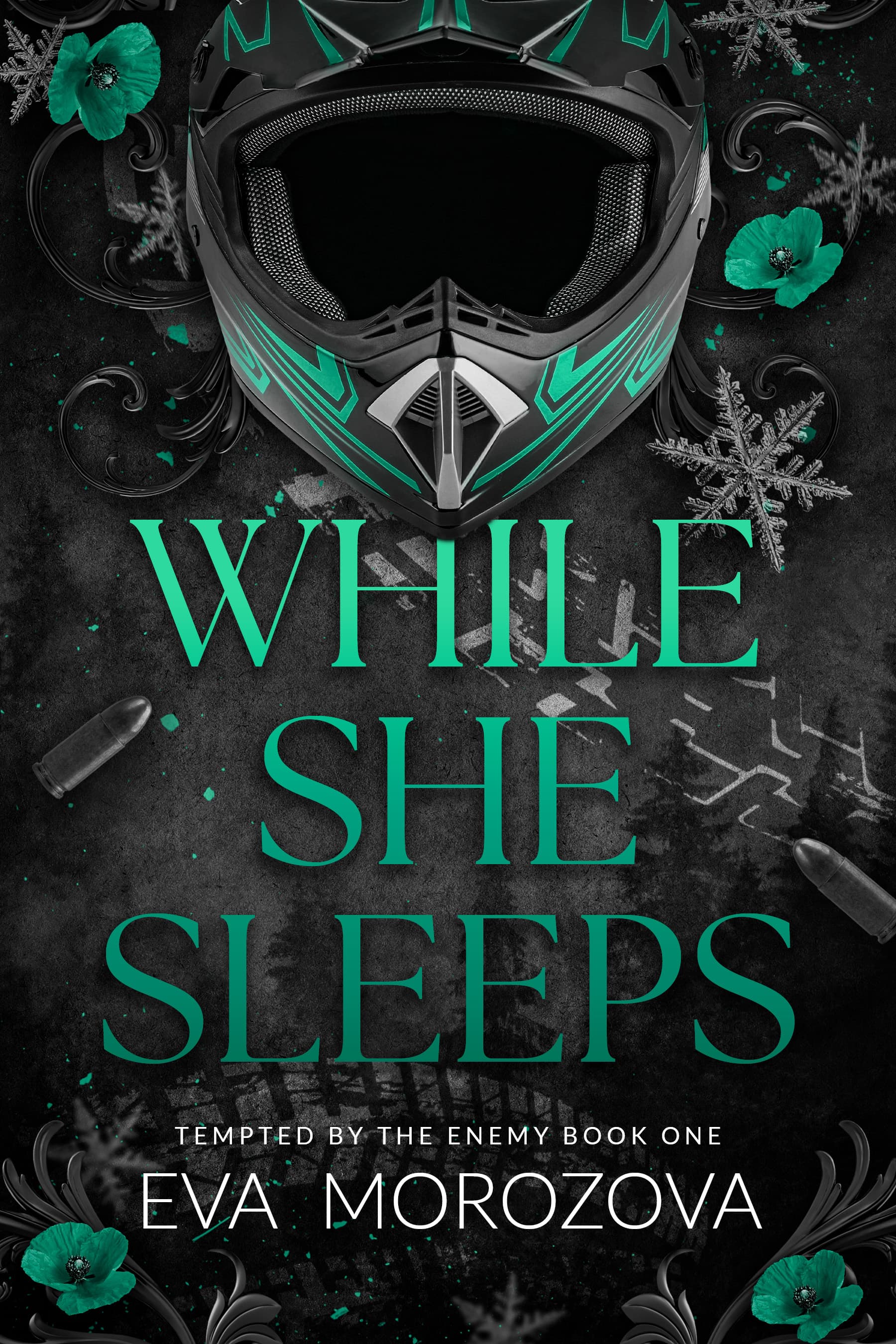 While She Sleeps by Eva Morozova — book cover
